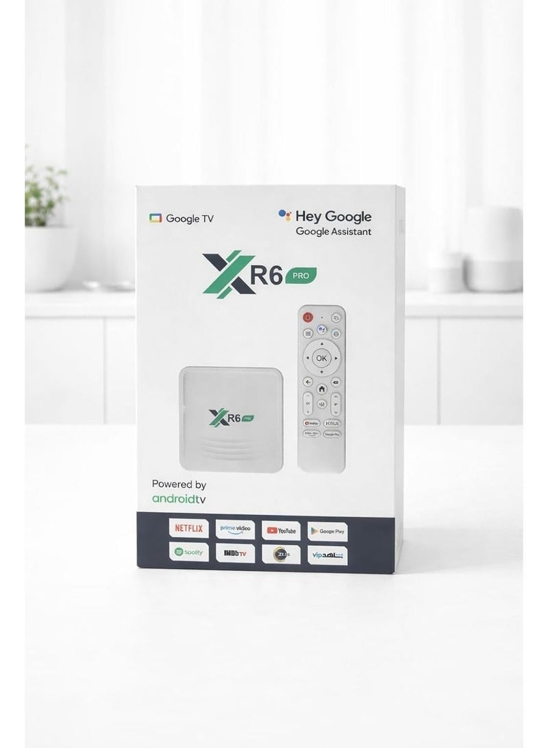 جهاز XR6 برو أندرويد تي في بوكس بدقة 4K مع واي فاي 6 - Image 1
